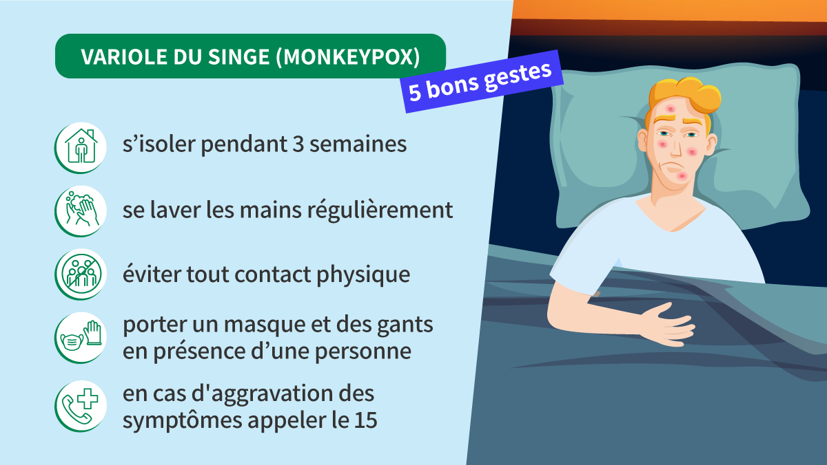 variole du singe : les bons gestes à adopter